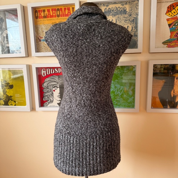 The Perfect Grey Y2K Sleeveless Cowl Neck Sweater Dress - Picture 2 of 7